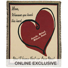 Personalized Mom We Love You Throw