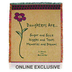 Personalization Daughters Are...Throw