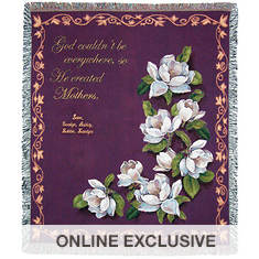 Personalization Mother Magnolia Throw