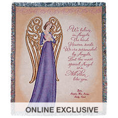 Personalization Mother Angel Throw