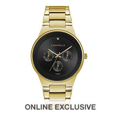 Caravelle Modern Collection Gold Bracelet Watch