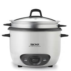 Aroma 6-Cup (Cooked) Pot-Style Rice Cooker and Food Steamer