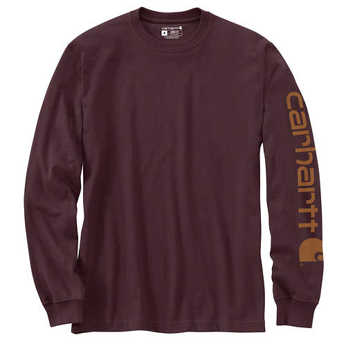 Carhartt Men's Signature Sleeve Logo Long-Sleeve T-Shirt