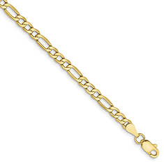 10K 7" Figaro Bracelet