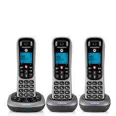 Motorola Cordless Answering System Base and 3 Handsets
