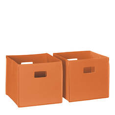 2-Piece Folding Storage Bin Set