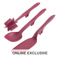 Rachael Ray Lazy Flexi Turner, Crush & Chop, and Scraping Spoon Set