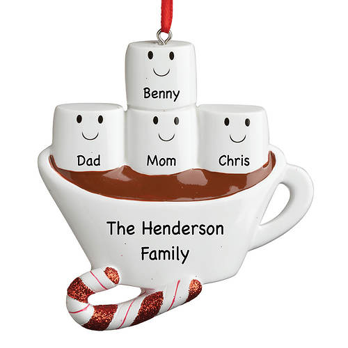 Personalized Hot Chocolate Family Ornament