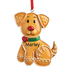 Personalized Gingerbread Pet Cat Ornament
