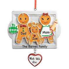 Personalized Made with Love Family Ornament