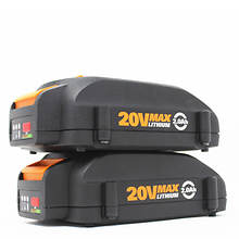 Worx Replacement 20V Lithium-Ion Batteries 2-Pack