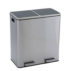 30L Maxwell Dual-Compartment Recycle Step Bin