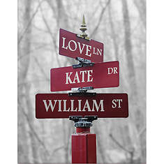 Personalized Signs of Love 11"x14" Canvas