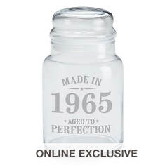 Personalized Aged To Perfection Treat Jar