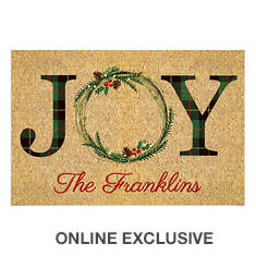Personalized Christmas Joy Doormat