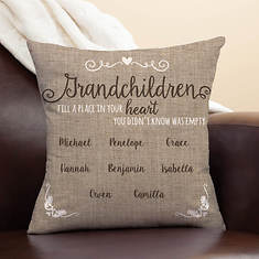 Personalized Grandchildren Throw Pillow