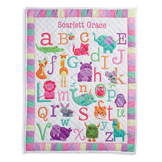 Personalized ABC Quilted Throw