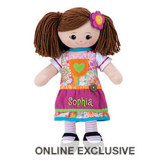 Personalized Brunette Planet Doll
