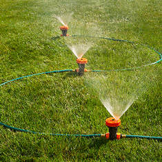 18' Portable Hose With In-Line Sprinkler Heads