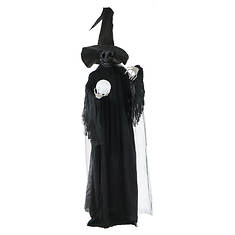 Fraser Haunted Hill Witch with Crystal Ball & Strobe Light