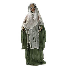 Fraser Haunted Hill Talking Evil Witch with Rotating Head