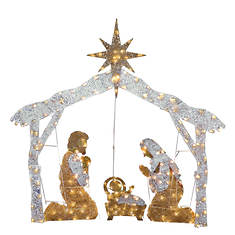 55" Nativity Scene with LED Lights