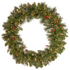 36'' Crestwood Wreath with Lights