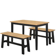 New York Table with 2 Benches