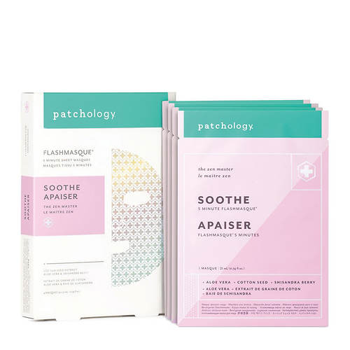 Patchology FlashMasque Soothe 5-Minute Sheet Mask 4-Pack