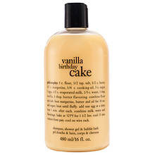 Philosophy Vanilla Birthday Cake Shampoo, Shower Gel and Bubble Bath