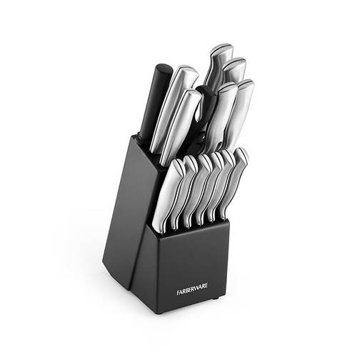 Farberware 15-Piece Stainless Steel Knife Block Set