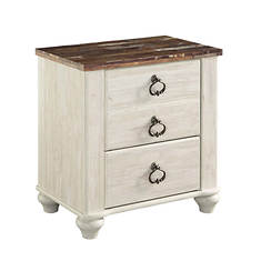 Signature Design by Ashley Furniture Willowton 2-Drawer Night Stand