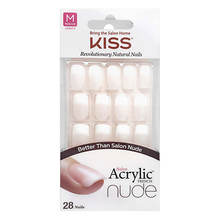 Kiss Cashmere Salon Acrylic French Nude Nails