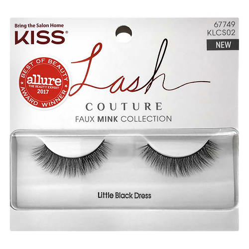 Kiss Lash Couture Faux Mink-Little Black Dress