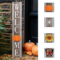 44" Welcome Porch Sign with Seasonal Décor