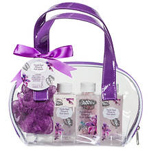 Freida and Joe Bath and Body Gift Set - Purple Basil Flower 