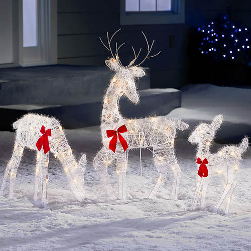 Tinsel Reindeer Family
