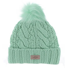 UGG® Women's Knit Cable Beanie with Pom