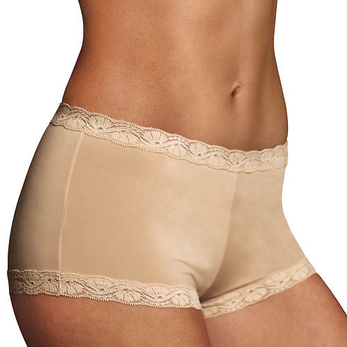 Maidenform®  Classics Microfiber Boy Short With Lace