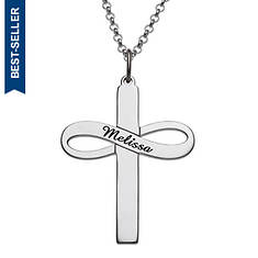 Name Infinity Cross Necklace
