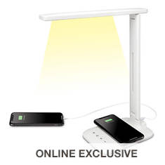iLIVE LED Desk Lamp with Wireless Charger