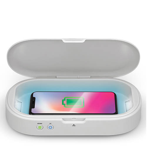 iLIVE UV Cellphone Sanitizer with Wireless Charger and Aromatherapy