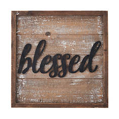 12" Square Wall Décor - Blessed