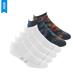 New Balance Men's Low Cut N Logo Camo 6 Pack Socks