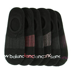 New Balance Women's Liner Sport Toe Logo 6 Pack Socks
