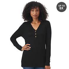 Button-Front Henley