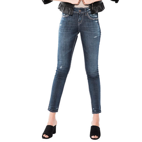 Silver Jeans Women's Suki Mid Rise Skinny Jean
