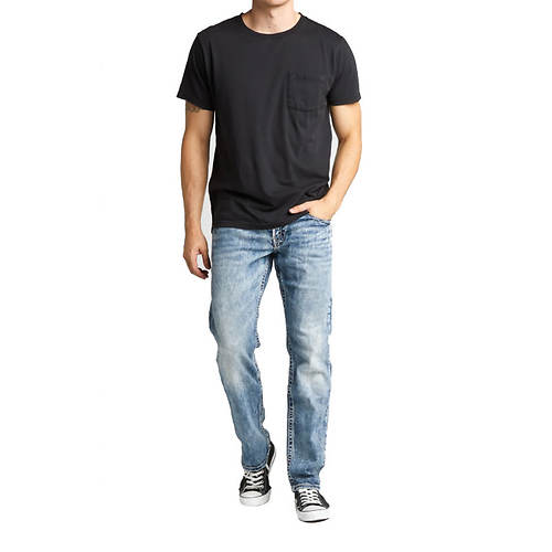 Silver Jeans Men's Eddie Relaxed Fit Tapered Leg Jean