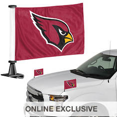 NFL 4"x6" Car Flag 2-Piece Set