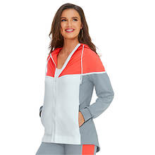 Vevo Active™ Colorblock Hooded Jacket